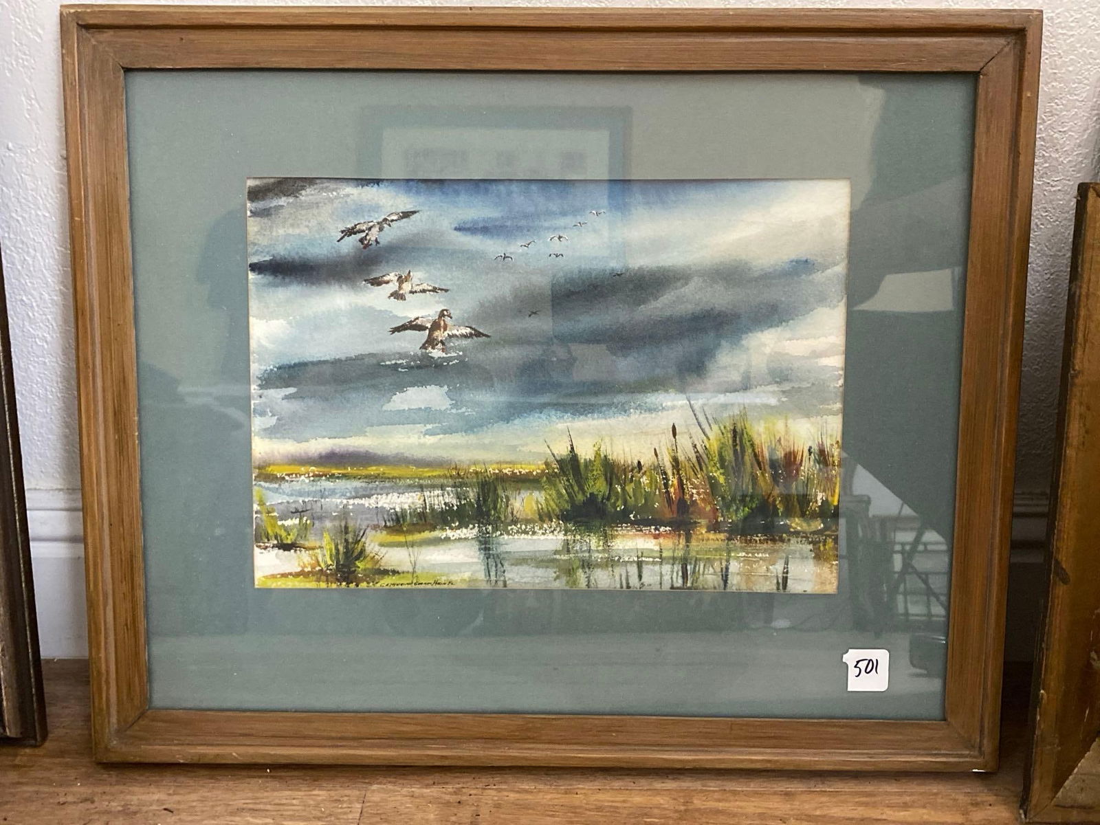 Catherine Garnes Heintz, Evening On The Marsh, Watercolor On Paper (1 of 5)