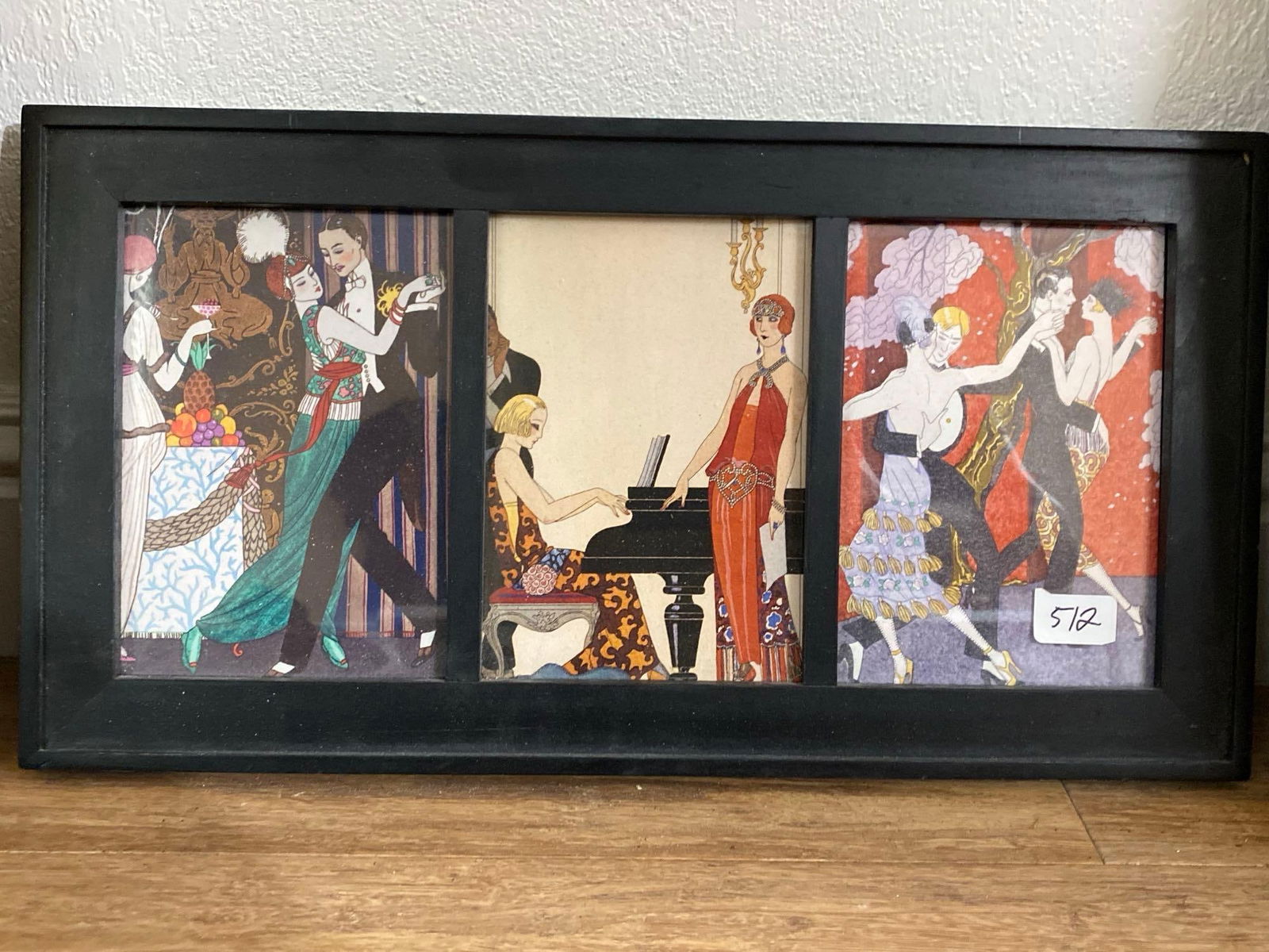 Three Framed Art Deco Style Prints (1 of 5)