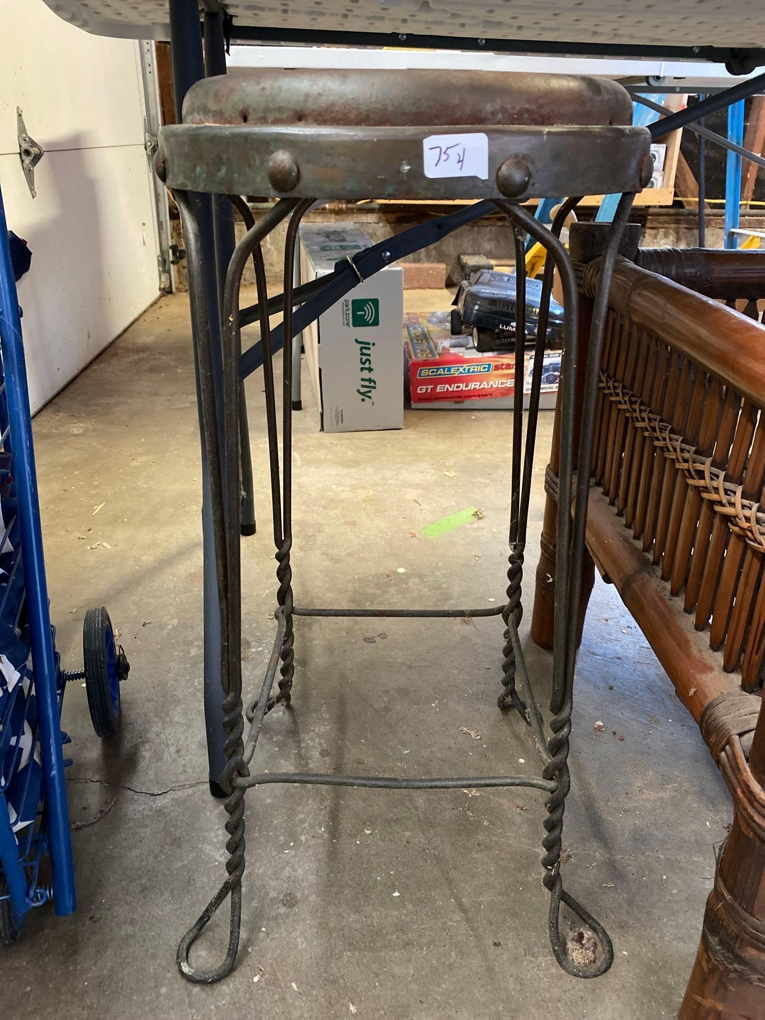 Wrought Iron Stool (1 of 3)