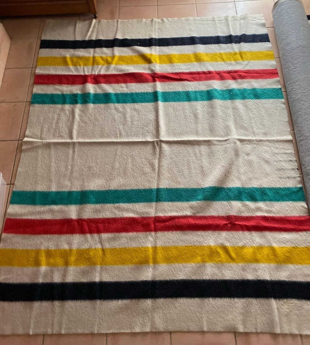 Vintage Striped Wool Blanket (1 of 3)