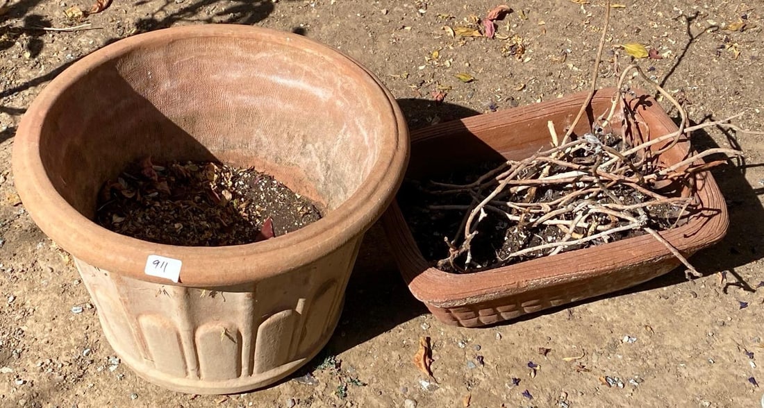 Two Terra-Cotta Planter Pots (1 of 1)