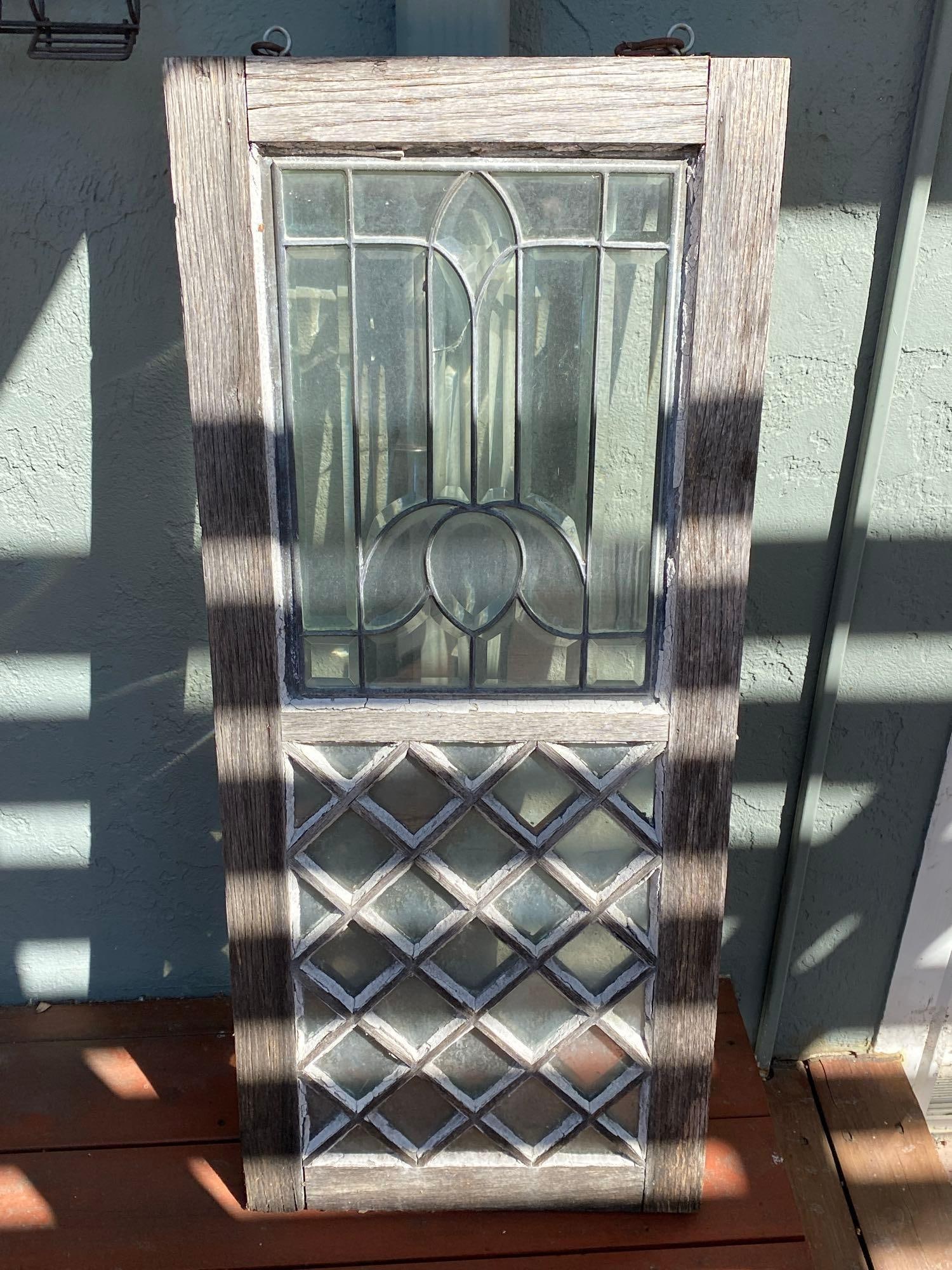 Leaded Glass Window Panel (1 of 1)
