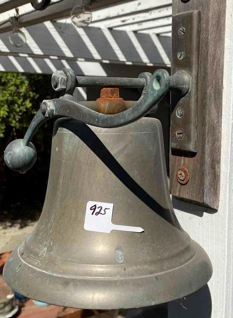 Brass Nautical Bell: Brass nautical bell.