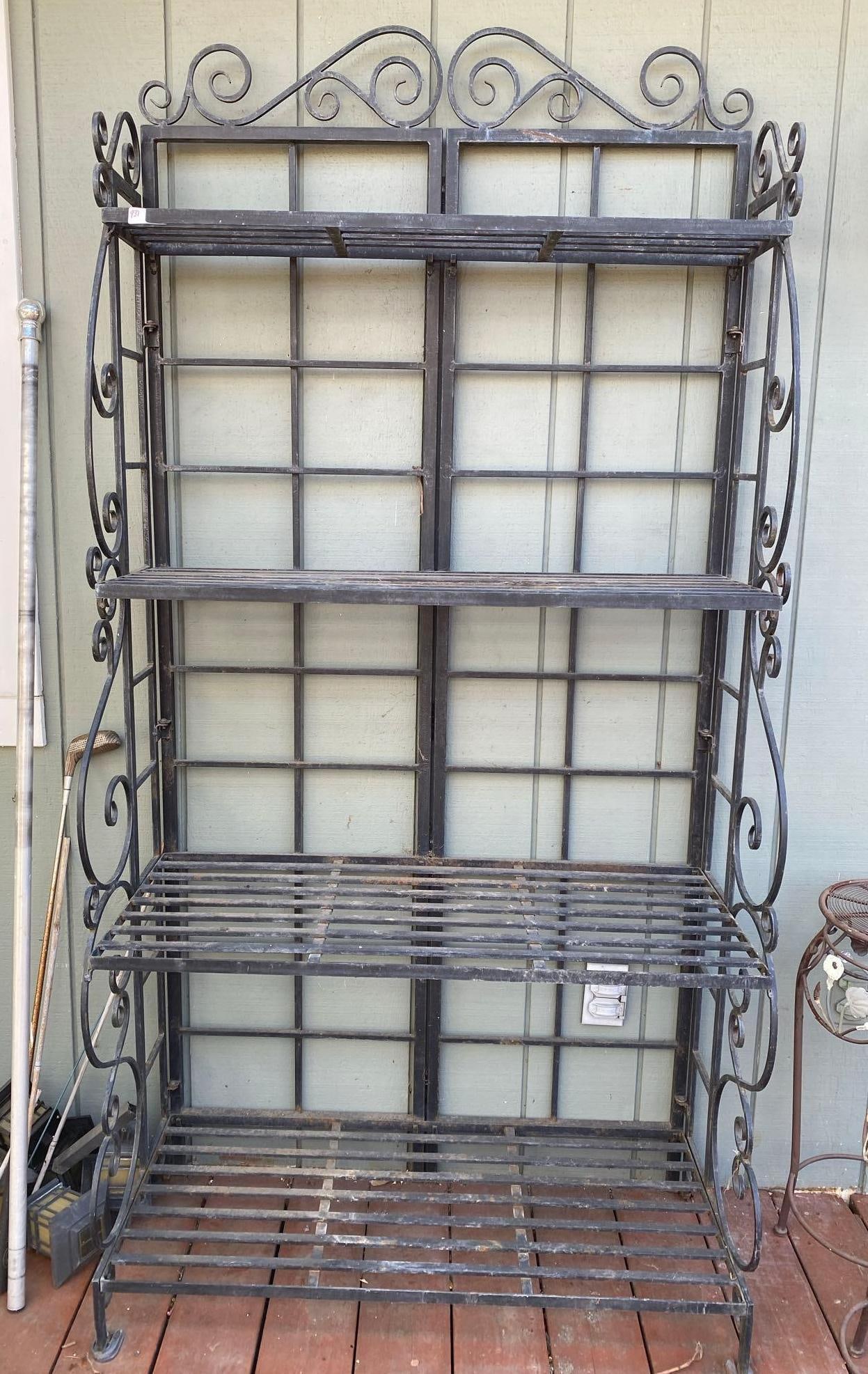 Large Wrought Iron Plant Stand (1 of 3)