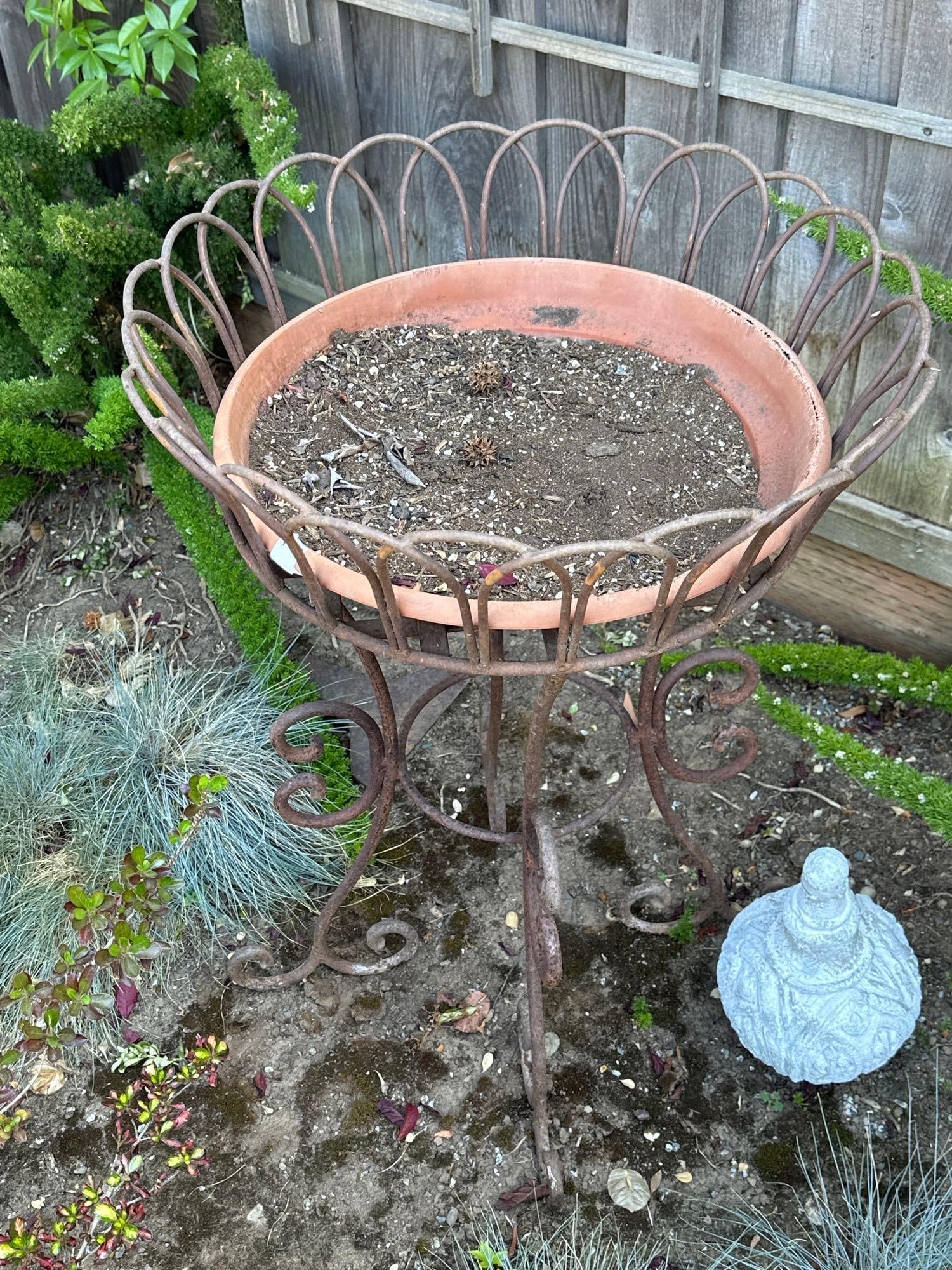 Large Wrought Iron Plant Stand (1 of 2)