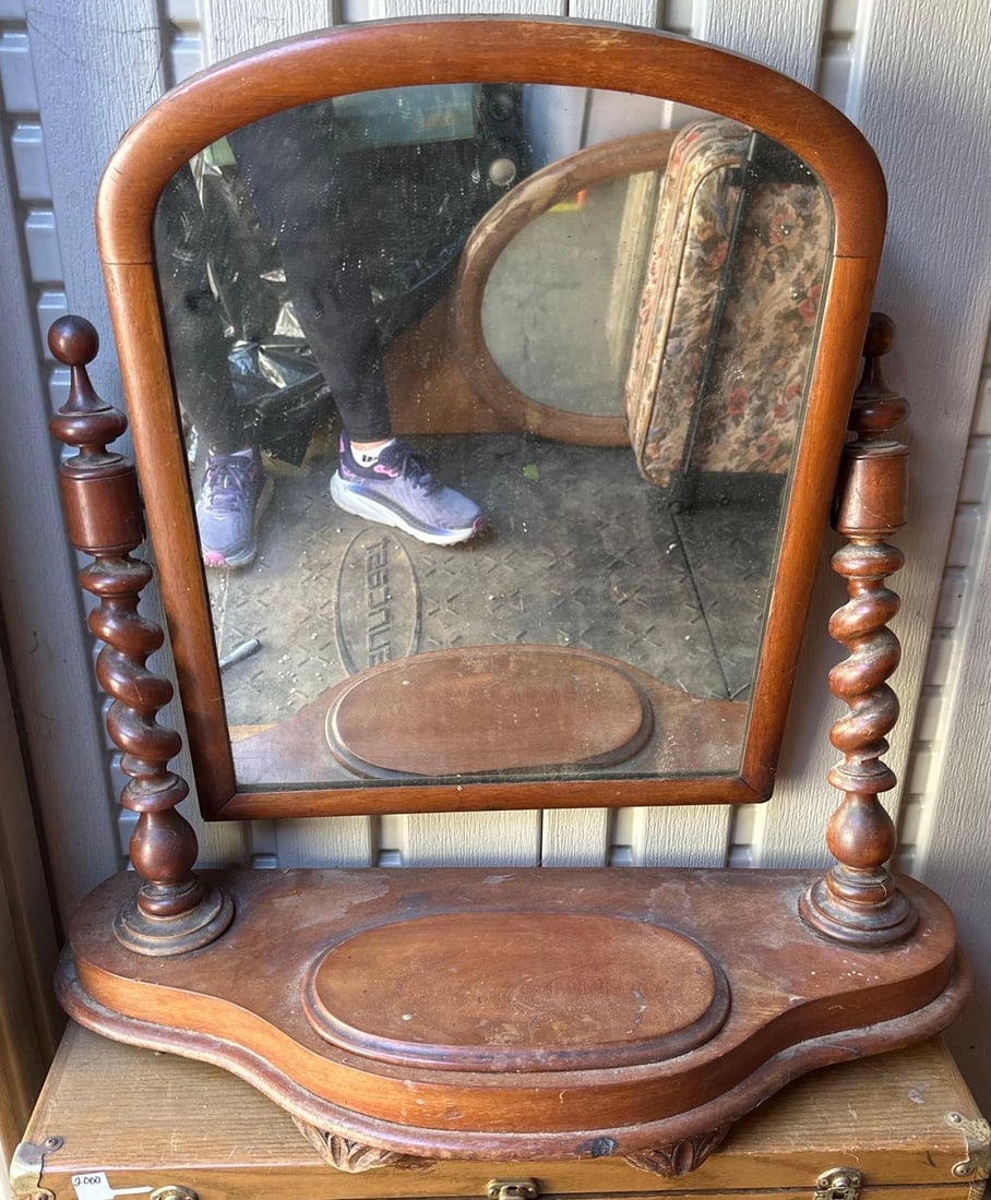 Antique Shaving Mirror (1 of 4)