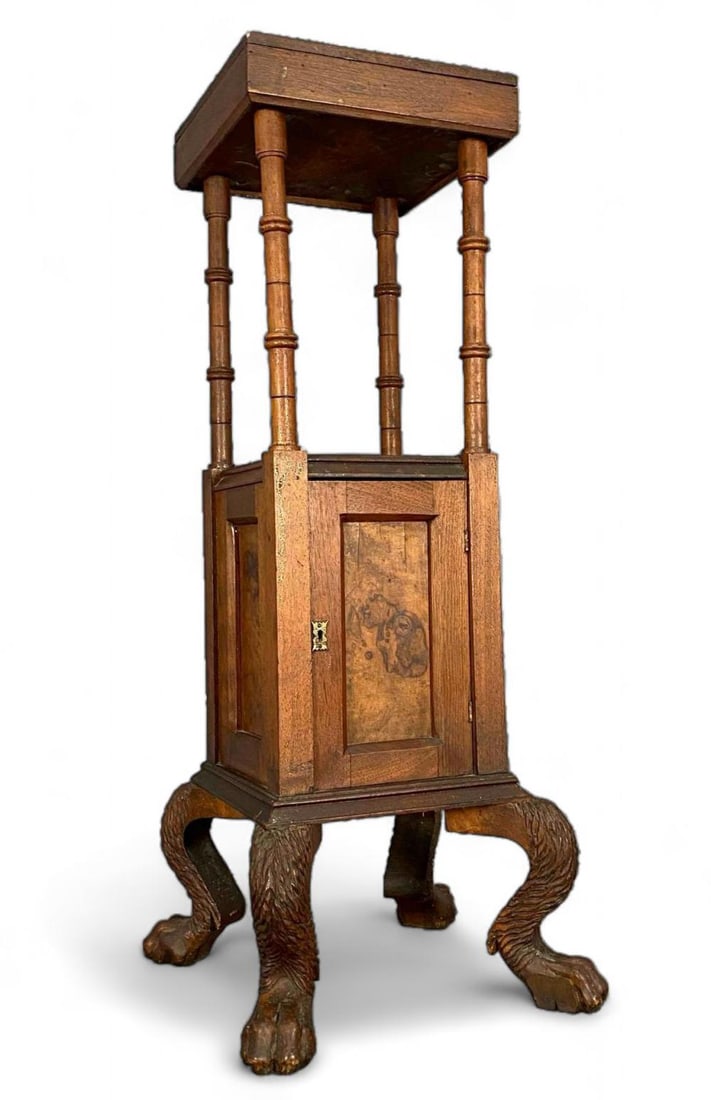 Unusual Claw Foot Plant Stand Or Side Table (1 of 15)