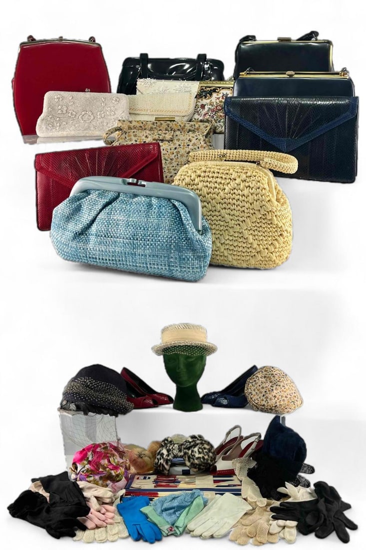 Large Lot Of Vintage Purses, Shoes, Hats, And Accessories (1 of 20)