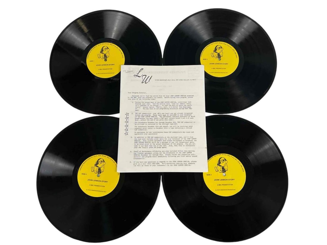 John Lennon Five Hour Special Produced By BBC, Including Que Sheets (1 of 20)