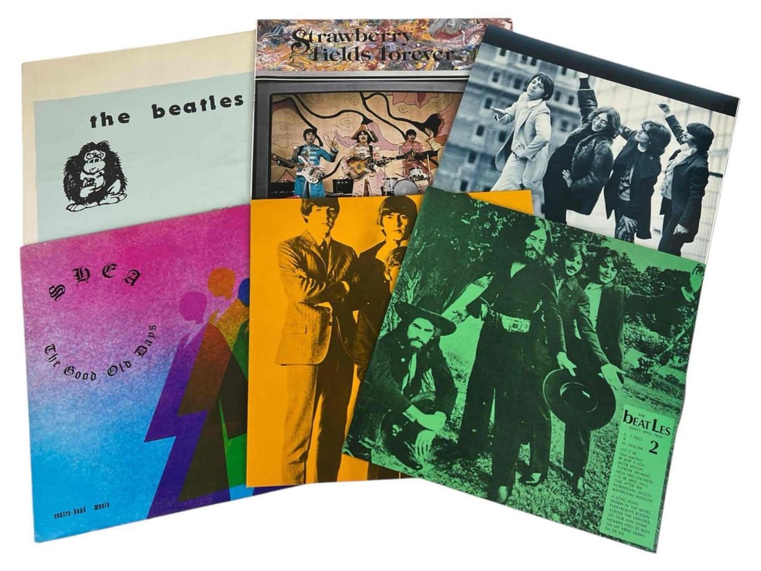 Six The Beatles Vinyl LP Records (1 of 7)