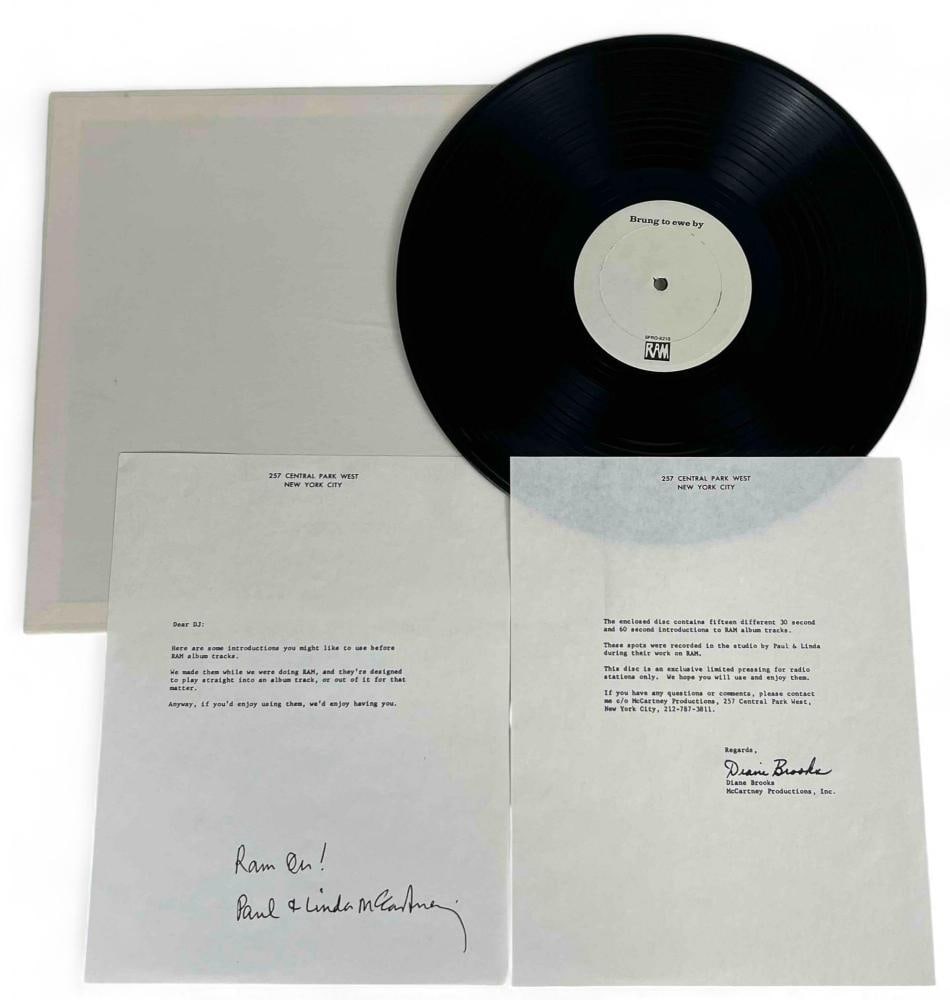 Paul & Linda McCartney Vinyl LP, 15 Different 30-60 Sec. Radio Intros For DJ Use (1 of 5)