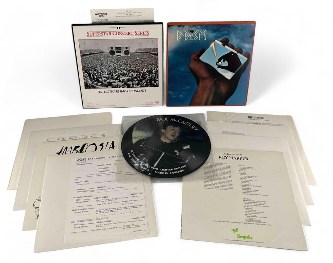 11 Vinyl LPs Including Radio Specials For Disc Jockey Use, Fleetwood Mac, U2: 11 Vinyl LPs Including Radio Specials For Disc Jockey Use, 1977-1982 Including, Superstar Concert Series (3 Vinyls), The Rise and Rise of U2 (3 Vinyls), Prism, Ambrosia, Nightbird and Company, Love So