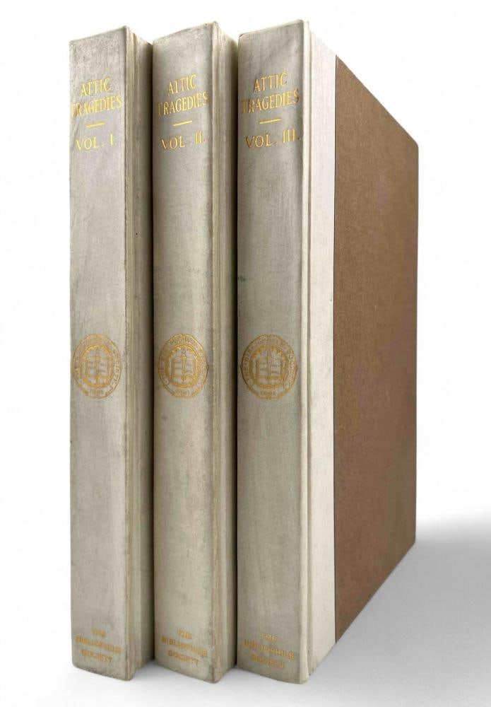 Attic Tragedies, Sophocles, Eurpides, Aeschylus. The Bibliophile Society Boston, 1927 (1 of 20)
