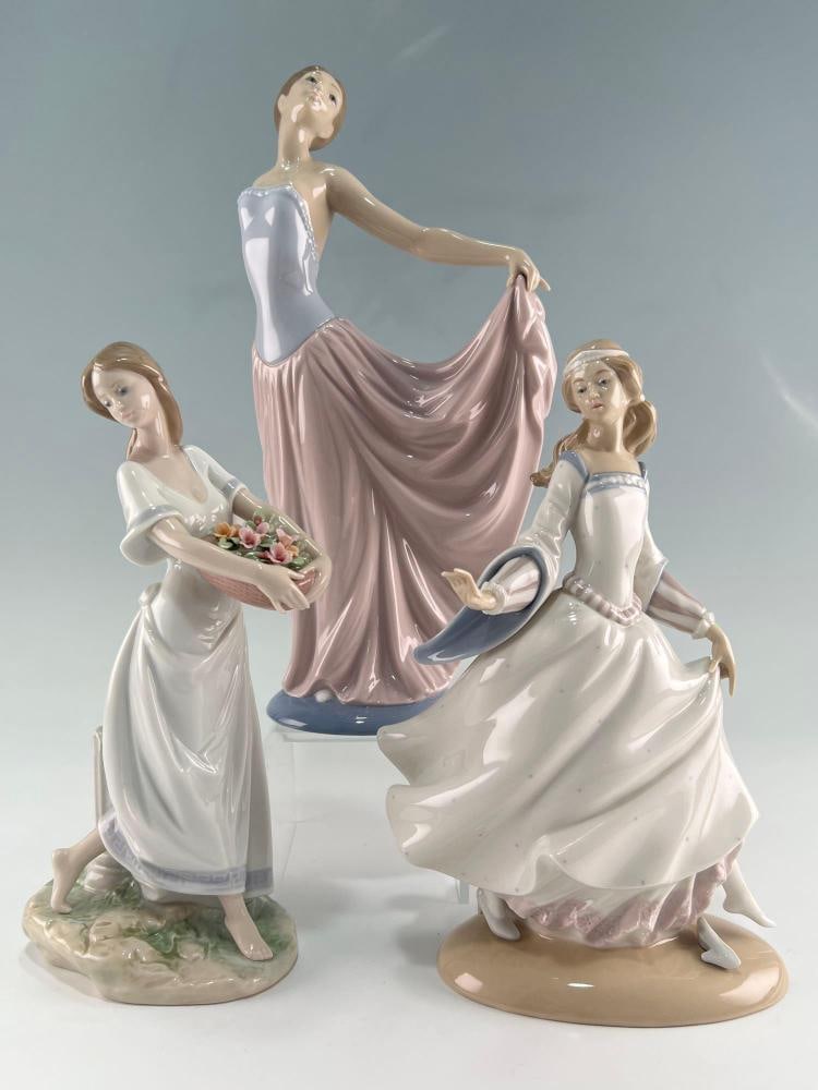 Three Lladro Porcelain Figures Including Cinderella, Gardens Of Athens (1 of 16)