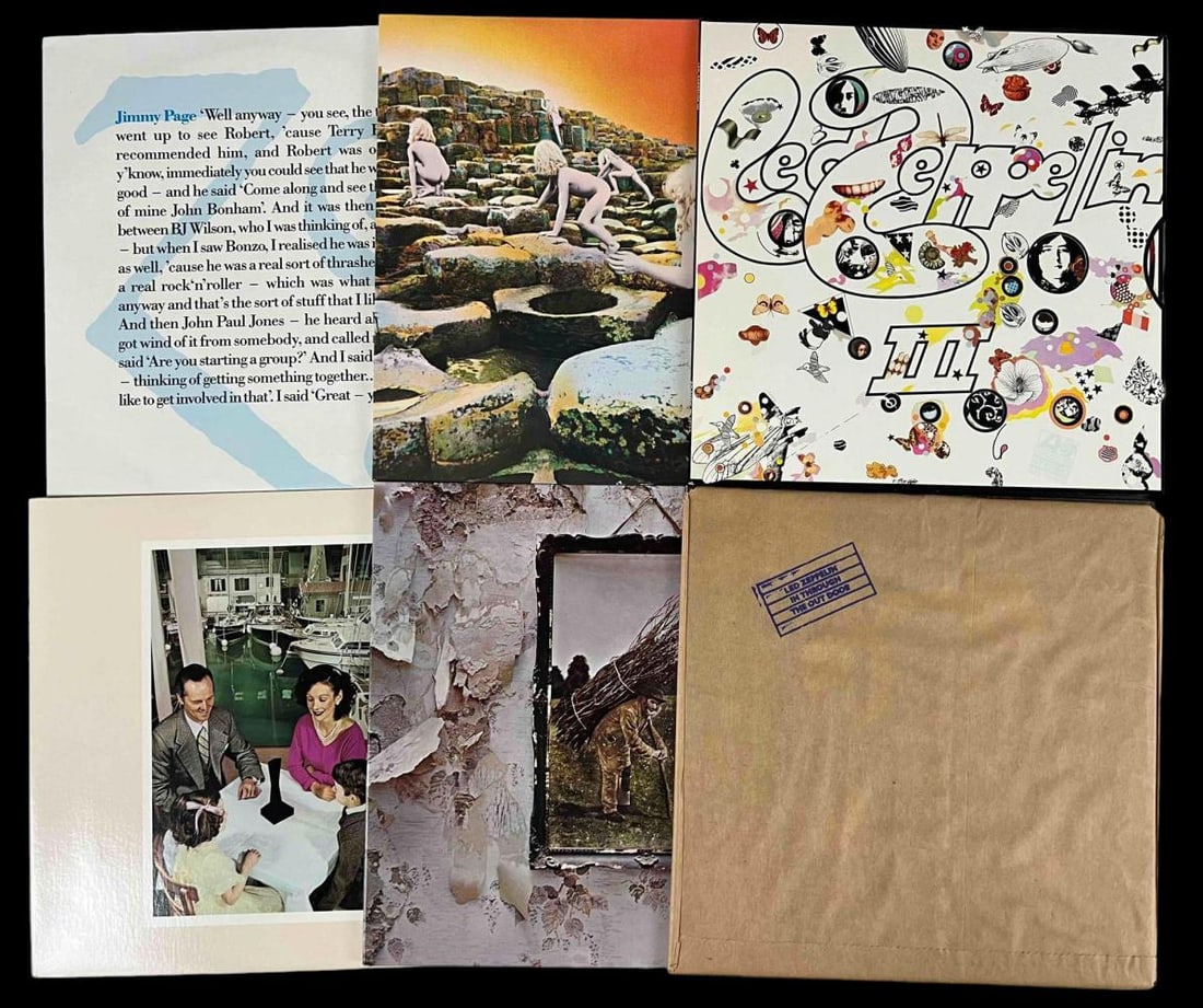 Led Zeppelin, Five Vinyl LP Records (1 of 13)