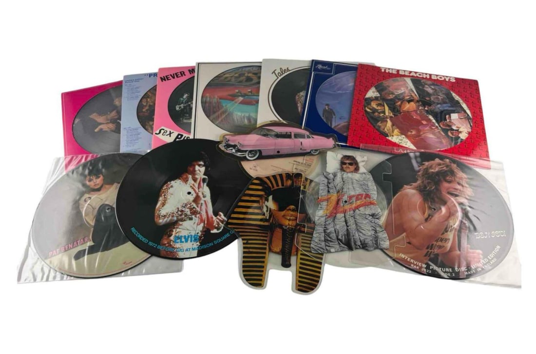 Thirteen Vinyl LP Picture Discs, Including The Rolling Stones, Sex Pistols: Thirteen Vinyl LP Picture Discs, Including The Rolling Stones, Sex Pistols, And More. Includes: The Rolling Stones, Decca Records, 30 010 GP 361; The Rolling Stones, Precious Stones, Limited Edition P