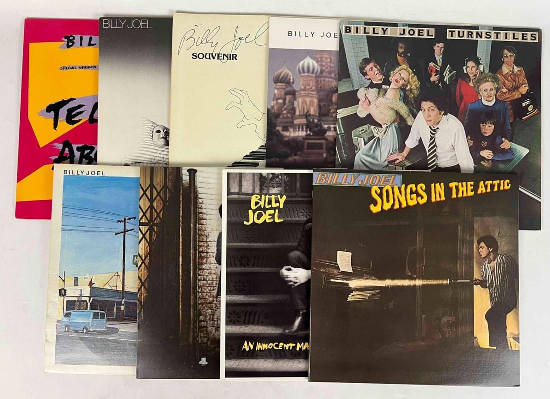 Nine Billy Joel Vinyl LP Records (1 of 12)