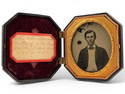 Ambrotype Of Young Man, Gutta Percha Case