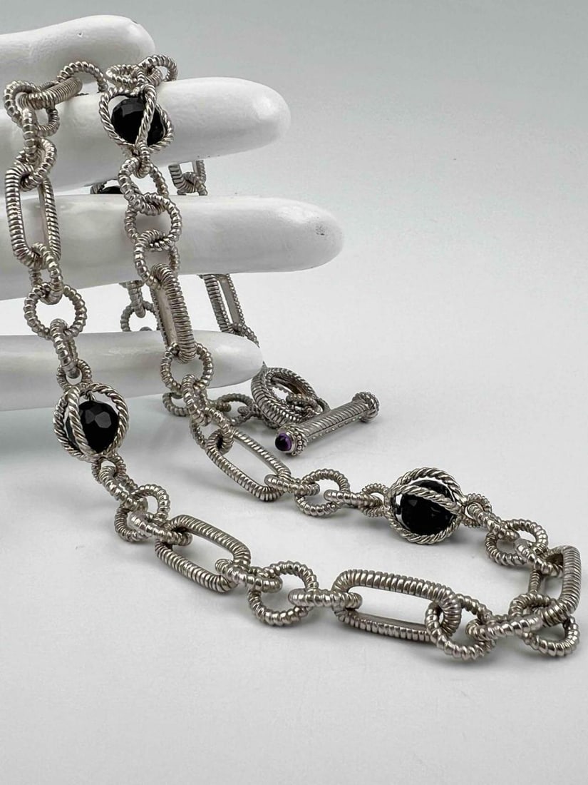 Judith Ripka Sterling Silver Chain Link Necklace (1 of 8)