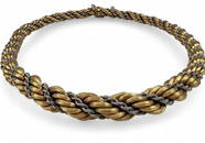 18K Yellow & White Gold Twist Necklace