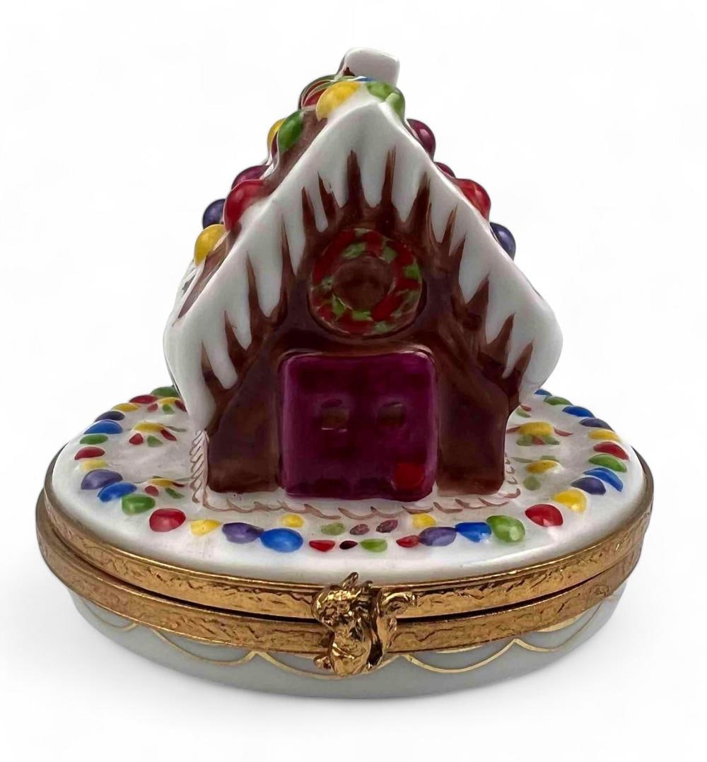 Limoges Artoria Gingerbread House Porcelain Keepsake Box (1 of 6)