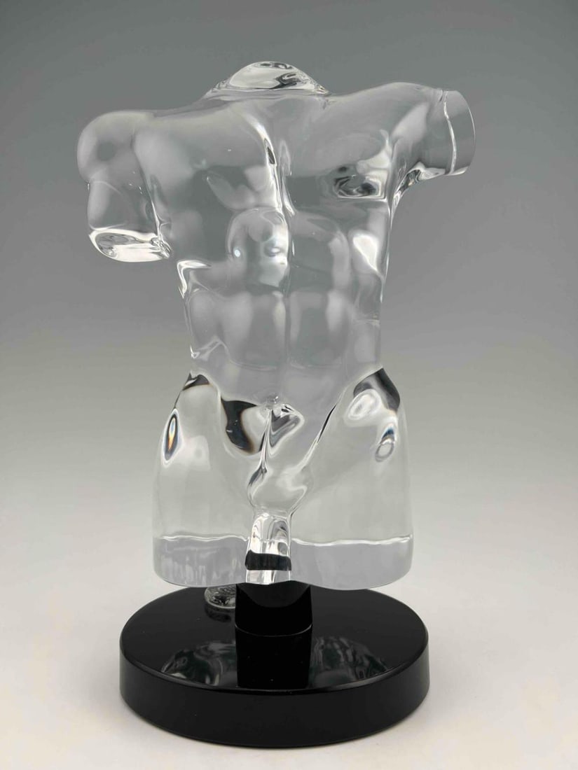 Dino Rosin (b. 1948) Male Torso, Murano Art Glass Sculpture (1 of 11)