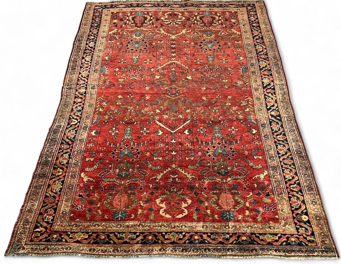 Hand Knotted Persian Rug: Hand Knotted Persian Rug. Approximately 80.0L x 50.0W in.