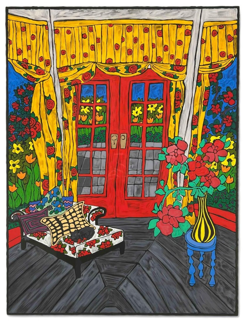 Laurie Zeszut (Santa Cruz, California, 20th C.) Large Signed Serigraph (1 of 15)