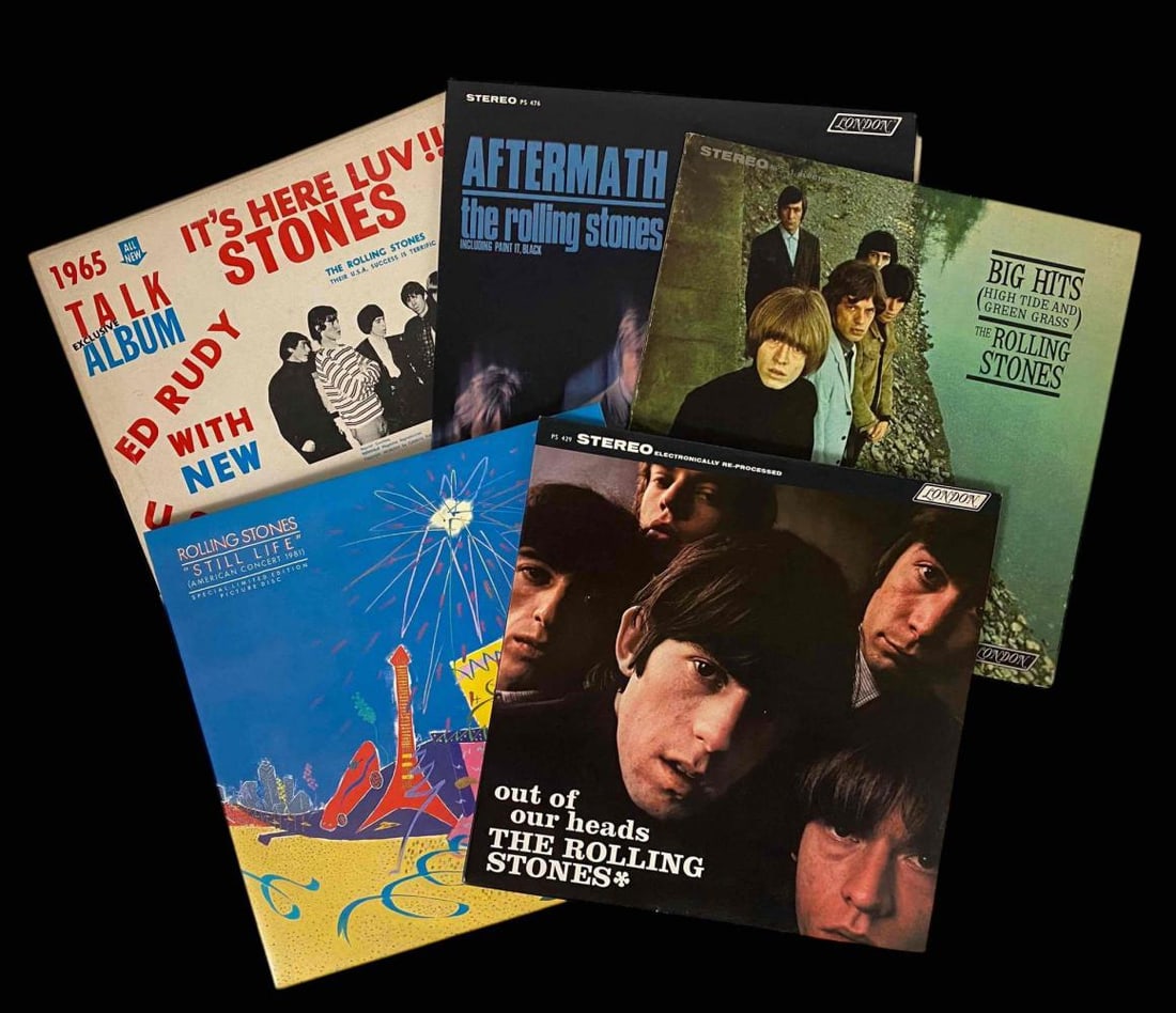 The Rolling Stones, Five Vinyl Records (1 of 7)