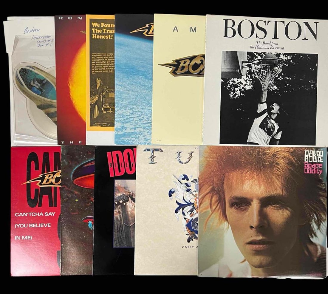 Grouping Of Vinyl Records, Including David Bowie, Jetho Tull, Boston (1 of 16)
