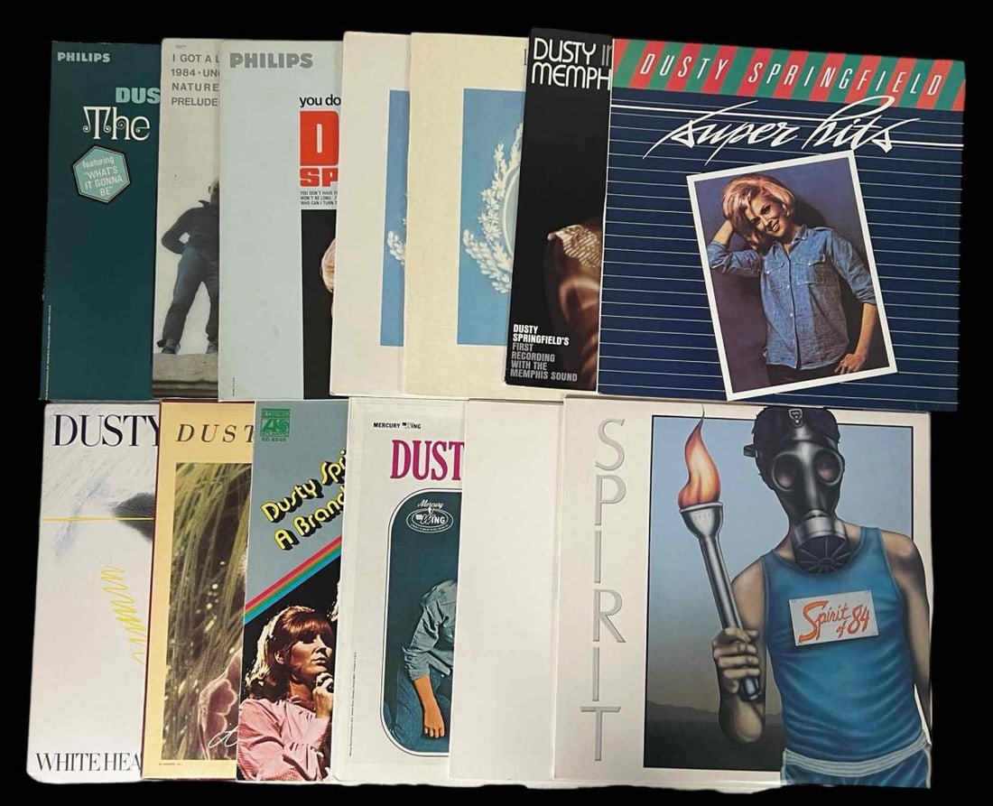 Dusty Springfield & Spirit, Thirteen Vinyl Albums: Dusty Springfield & Spirit, Thirteen Vinyl Albums. Includes: The Look Of Love, Philips, PHS 600-256; You Don't Have To Say You Love Me, Philips, PHS 600-210; Cameo, Dunhill Records, DSX-50126 (Two Cop