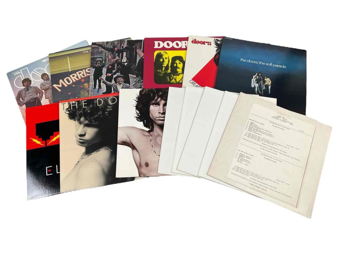 The Doors & Jim Morrison, Fourteen Vinyl Records Including Promotional Copies, Radio Interviews (1 of 19)