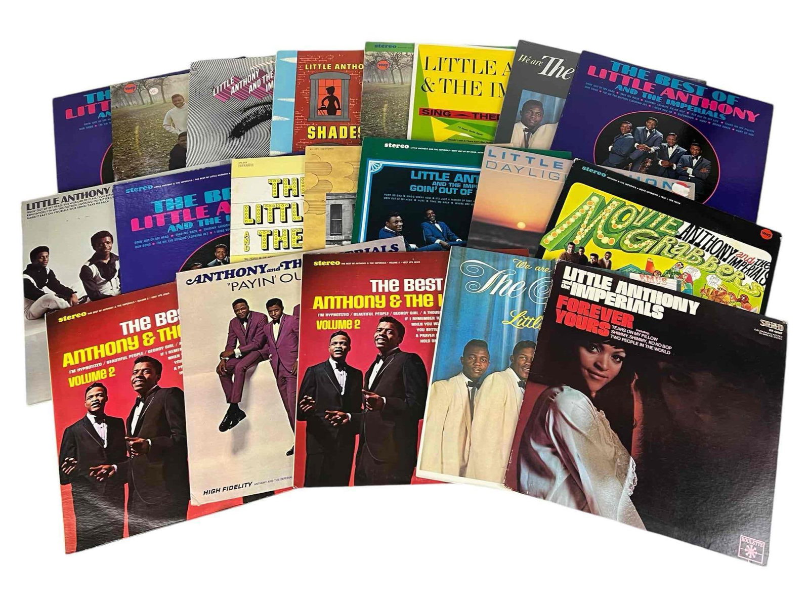 20 Vinyl Records, Including Little Anthony and The Imperials: 20 Vinyl Records, Including Little Anthony and The Imperials.