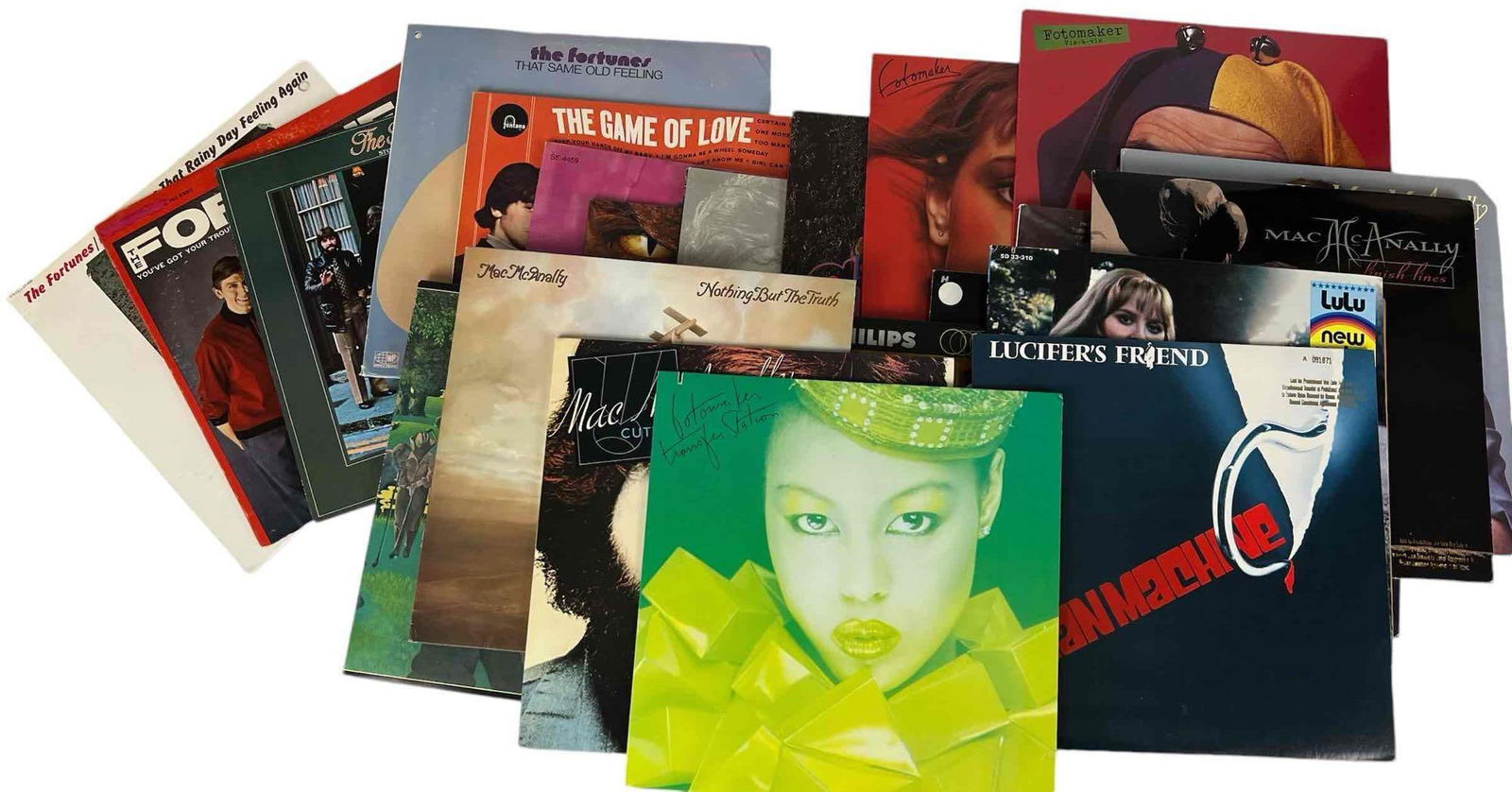 Lot Of Albums Including John Fogerty, The Four Seasons: Lot Of Albums Including John Fogerty, Fotomaker, Four Seasons, David Foster, Fortunes, and other artists.