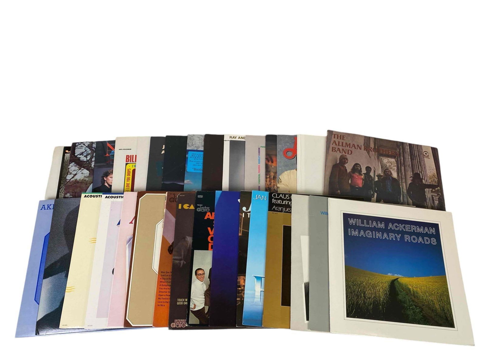 Lot Of Vinyl Records, Including The Alman Brothers Band: Lot Of Vinyl Records, Including The Alman Brothers Band, A440, Angel, Acoustic Alchemy, Toshiko Akiyoshi, The Arbors, William Ackerman, Ace, Kenny Loggins, Alabama The Touch, Jan Akkerman, Jon Anderso