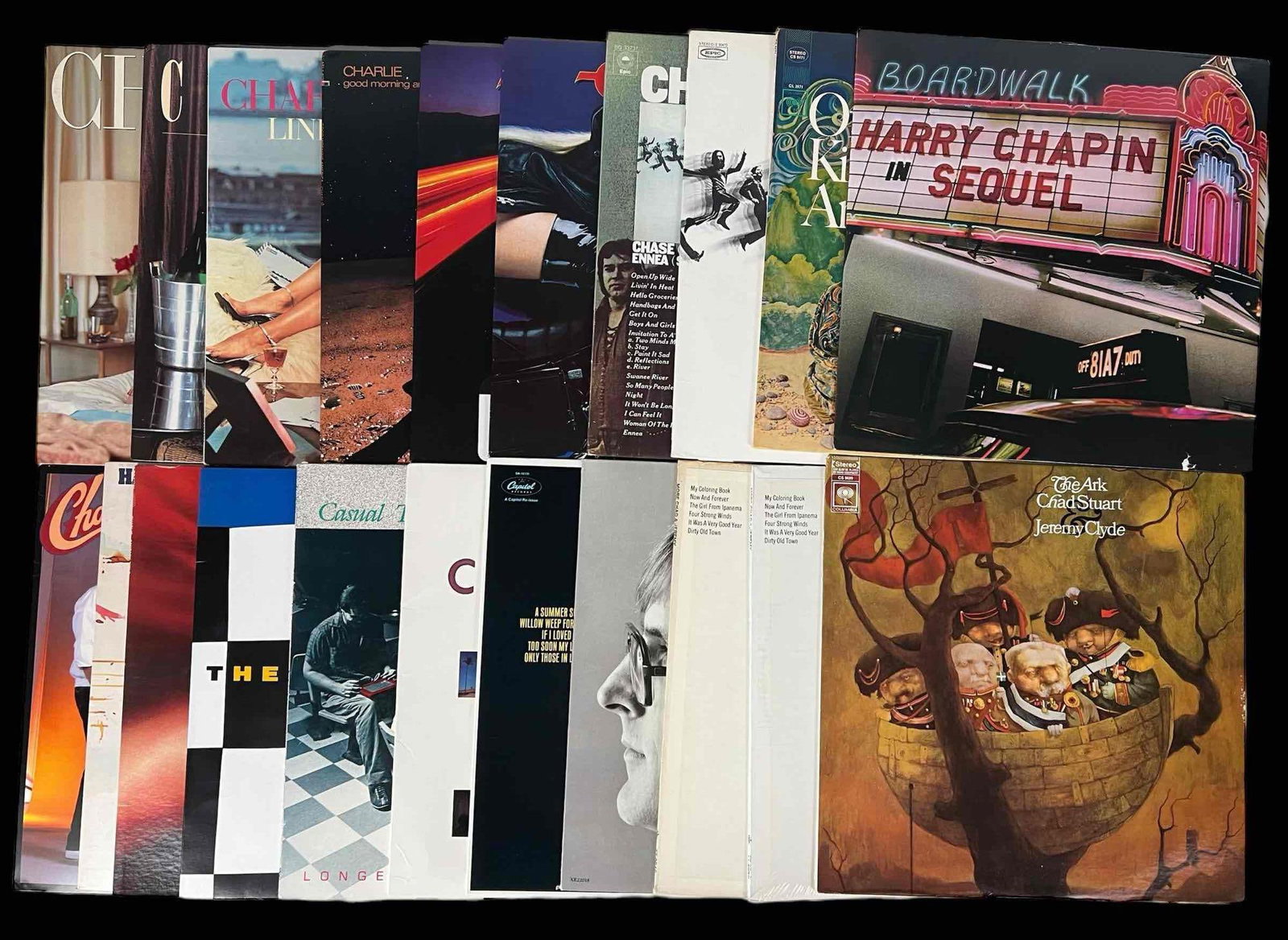 21 Vinyl Albums: 21 Vinyl Albums, Including Charlie, No Second Chance, Lines, Fight Dirty, Good Morning America; Charlie, Promotional Use LP, In Pursuit of Romance LP, Fantasy Girls; Chase, CHASE ( First Album) ENNEA 