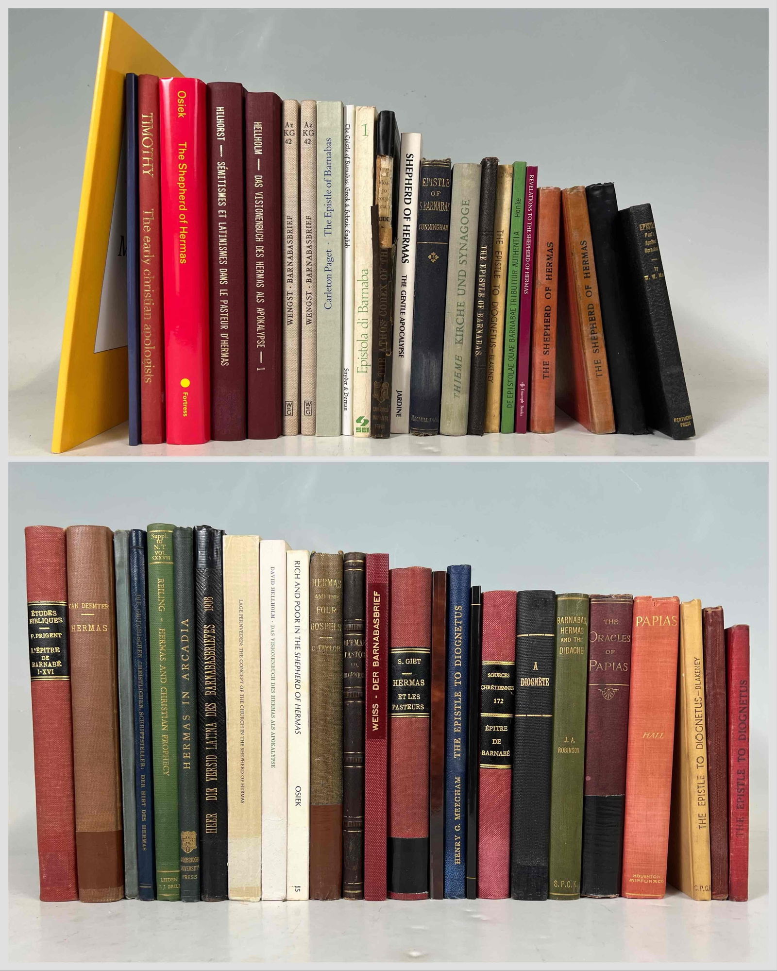 Lot Of Books On The Subject Of The Shepard Of Hermas & St. Barnabas, 1873-2010 (1 of 14)