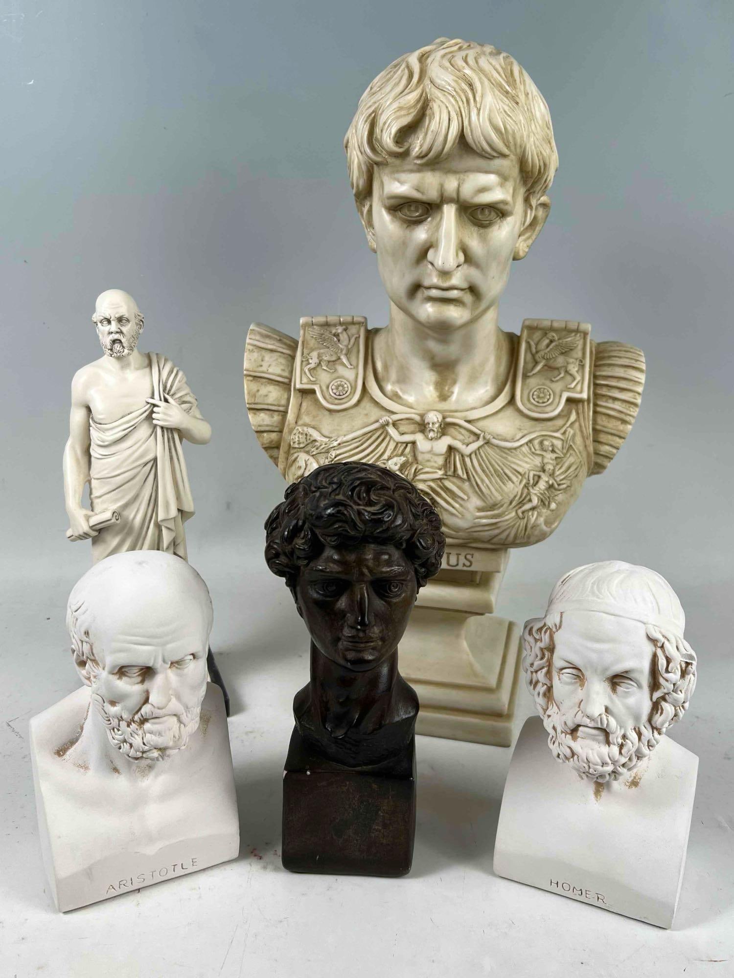 Grouping Of Resin And Plaster Figures & Busts (1 of 11)