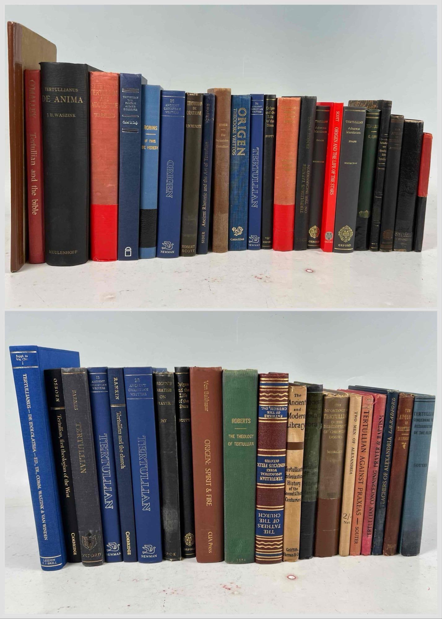 Lot Of Books: Tertullian & Origen (Ca. 1876-1993 (1 of 8)