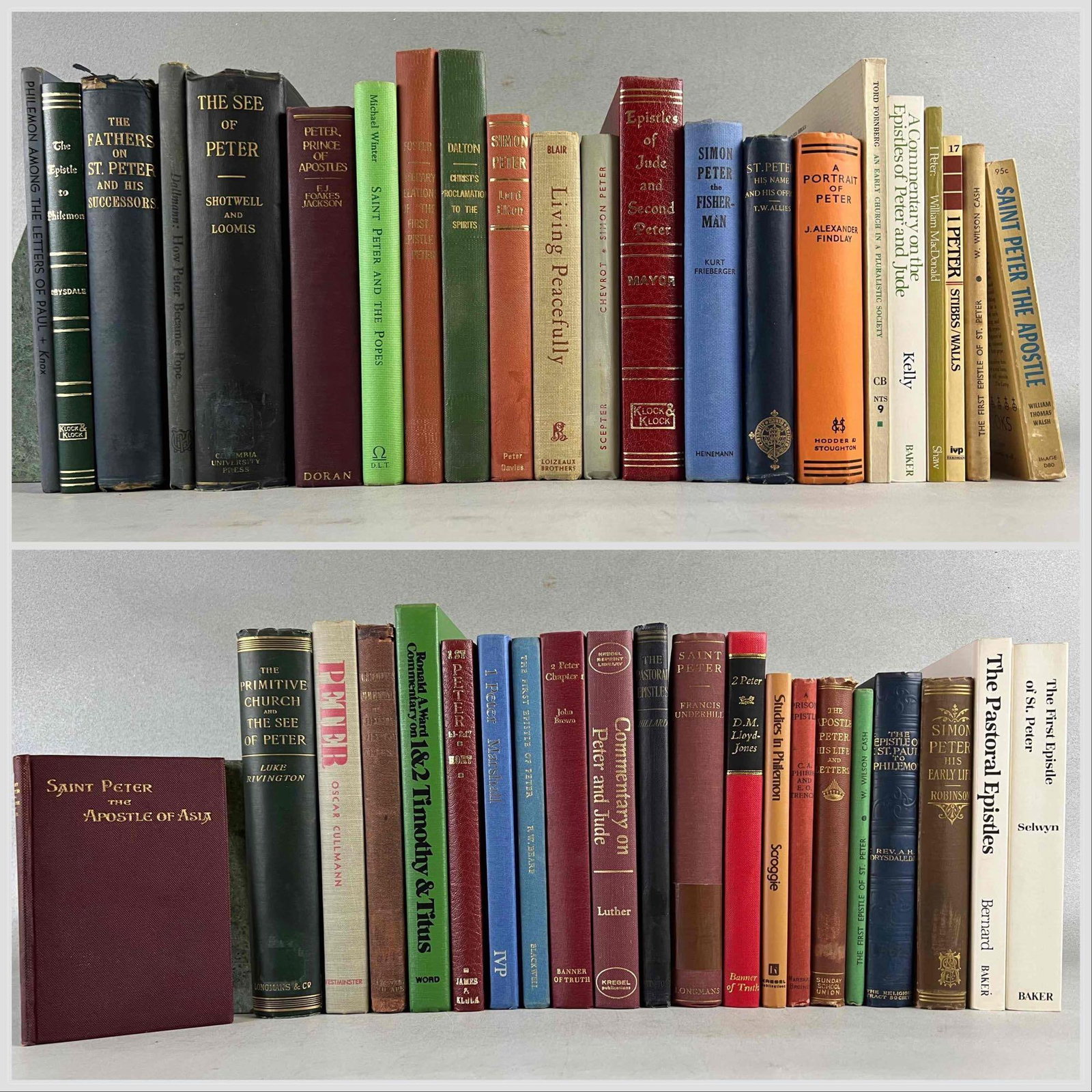 Lot Of Books: Saint Peter & The Early Church (1865-1982): Lot Of Books: Saint Peter & The Early Church (1865-1982).