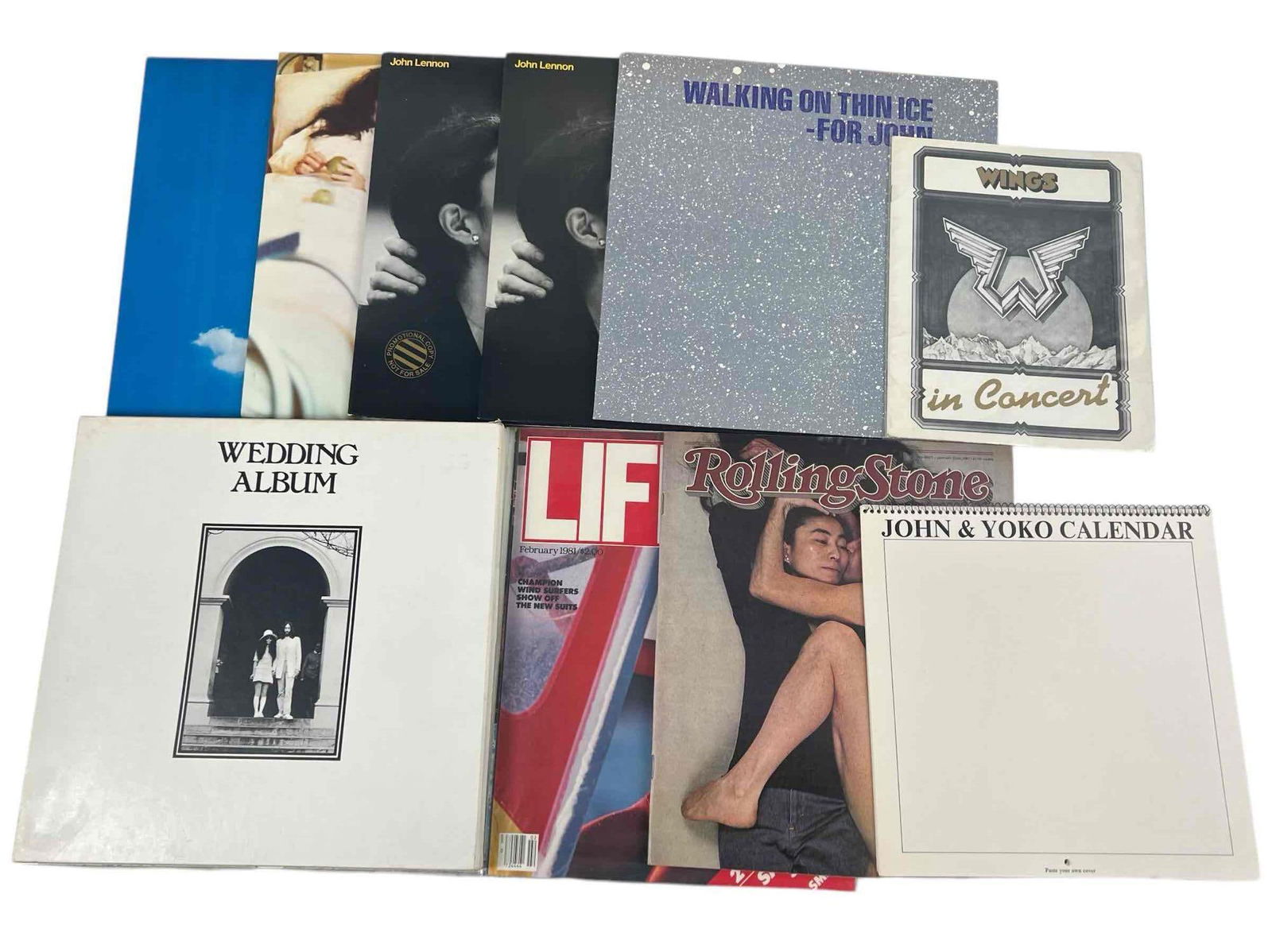 Lot Of Vinyl Records Including Yoko Ono, John Lennon, and John Lennon/Yoko Ono Wedding Album Vinyl (1 of 7)