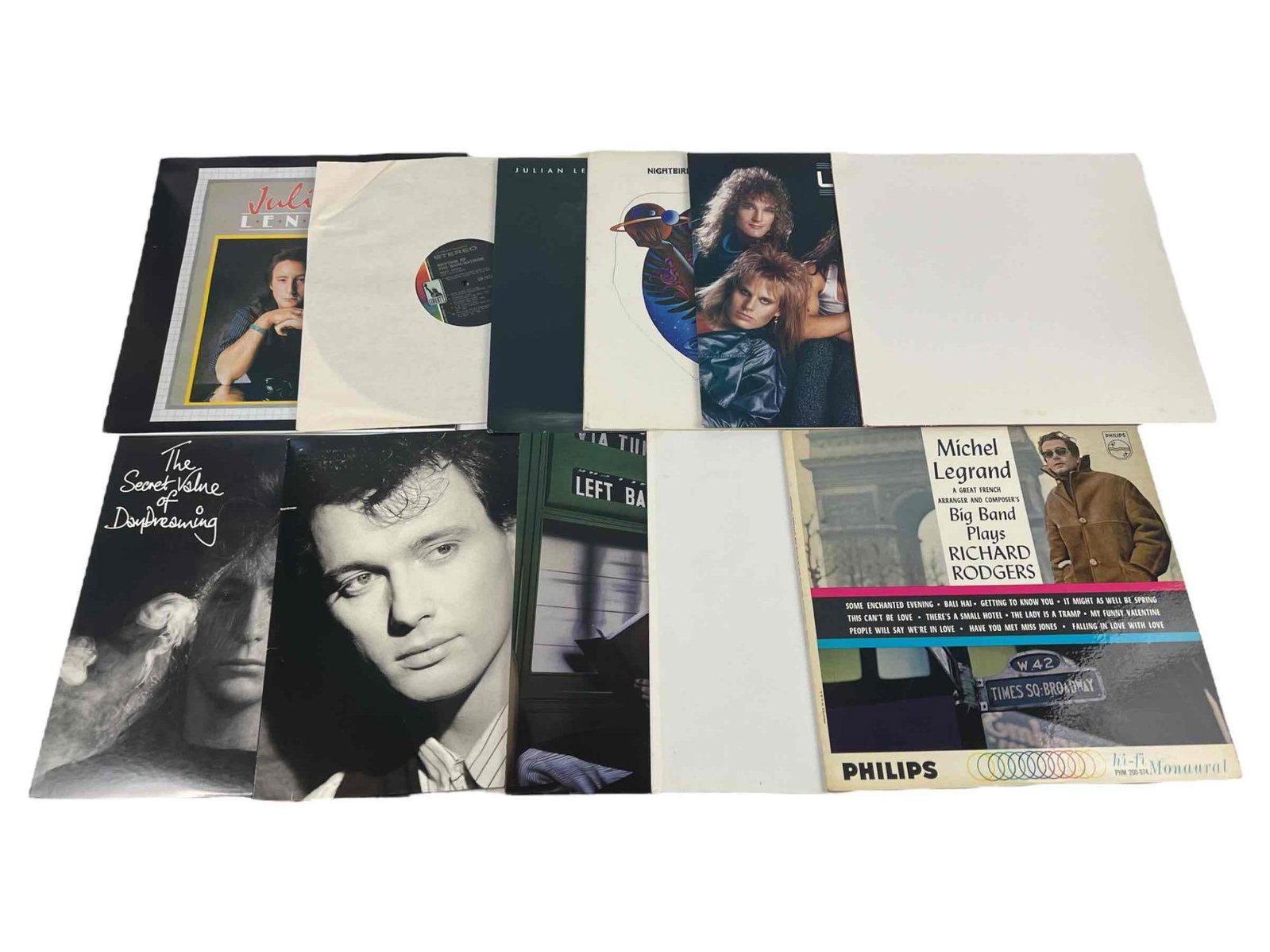 Lot Of Vinyl Records Including Andy Leek, Julian Lennon, Left Banke, Michel Legrand, Mannfred Mann's: Lot Of Vinyl Records Including Andy Leek, Julian Lennon, Left Banke, Michel Legrand, Mannfred Mann's Earth Band, Mary Turner, Le Mans, Gary Lewis and the Playboys,and Nightbird & Company.
