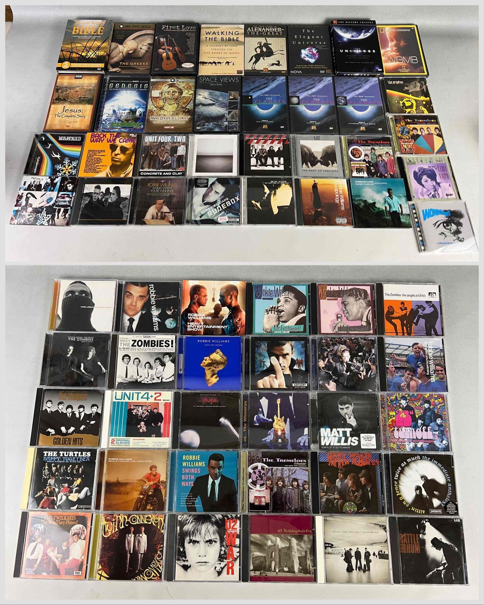 Lot Of CD's And DVD's, Artists Include: The Zombies, U2, Robbie Williams (1 of 11)