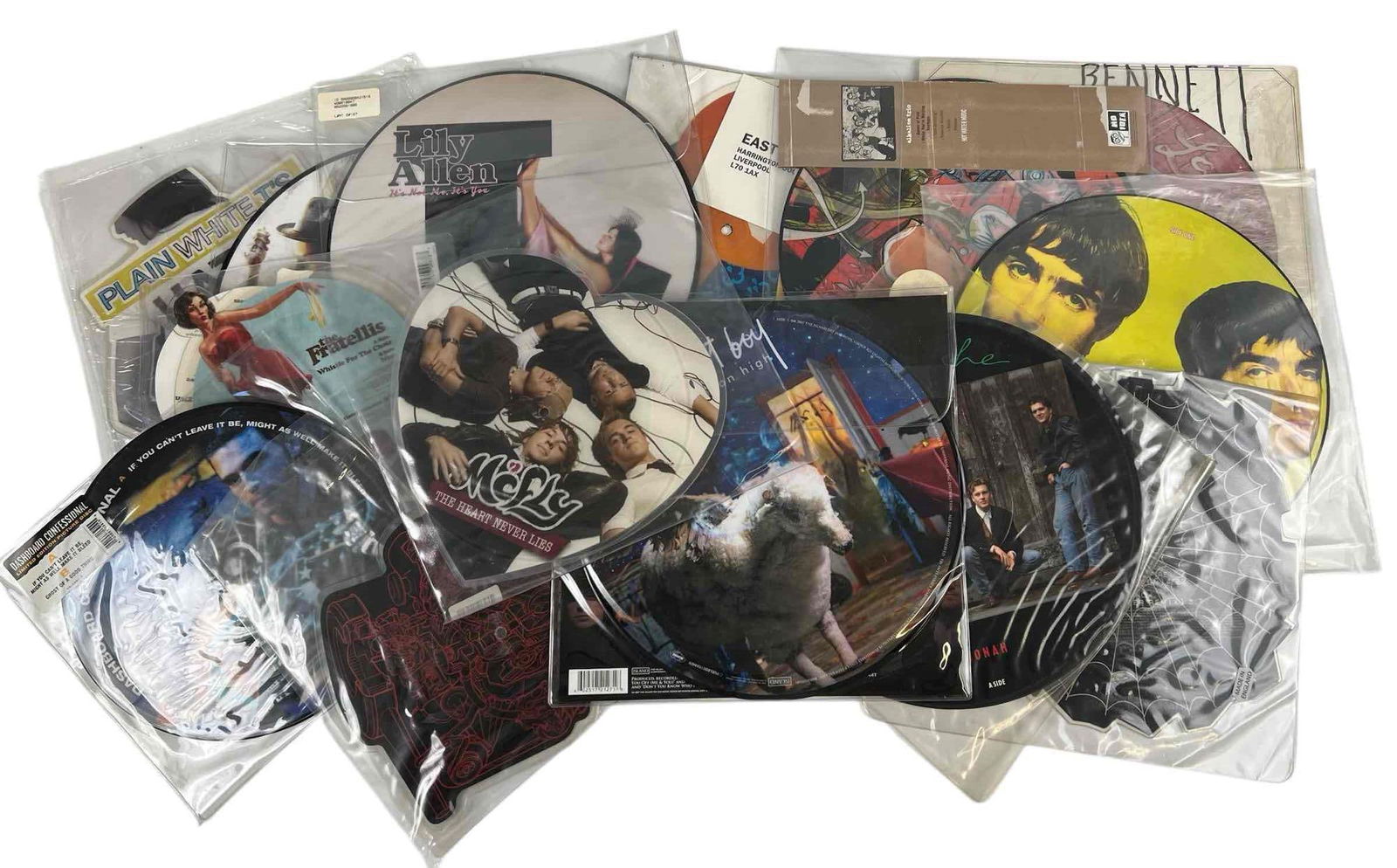 Vinyl Picture Discs Including The Fratellis, Fall Out Boy, Lily Allen, Plain White T's (1 of 13)