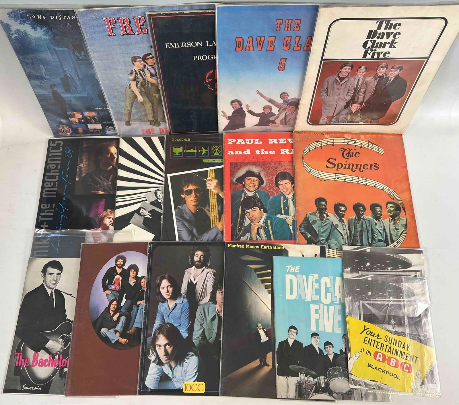 Concert Programs & Music Ephemera, Including The Moody Blues, The Spinners, The Dave Clark Five (1 of 4)