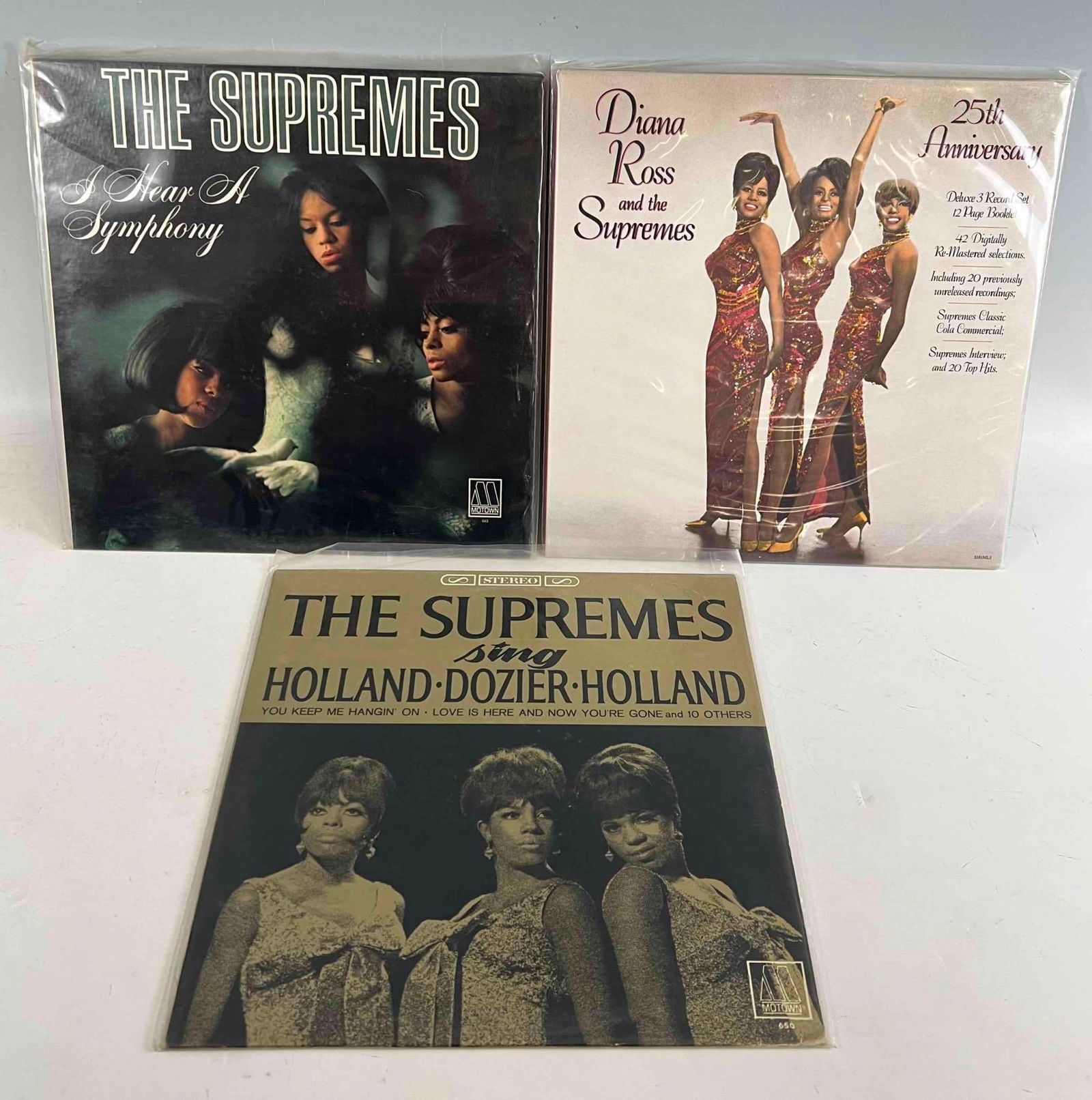 Diana Ross & The Supremes, Three Vinyl Albums: Diana Ross & The Supremes, Three Vinyl Albums.