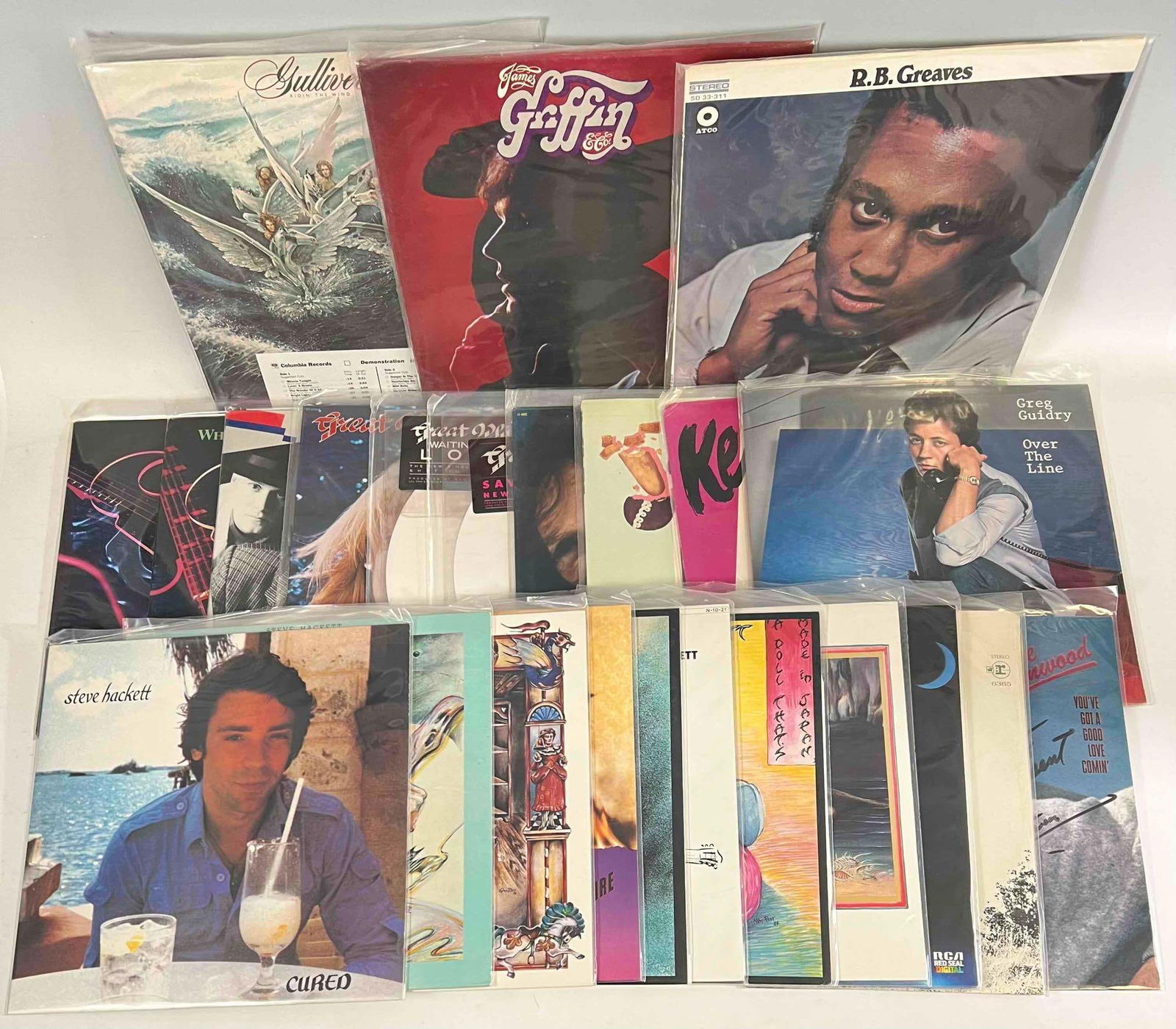 Lot Of Vinyl Records Including Great White, GTR, Norman Greenbaum, R.B. Greaves (1 of 5)