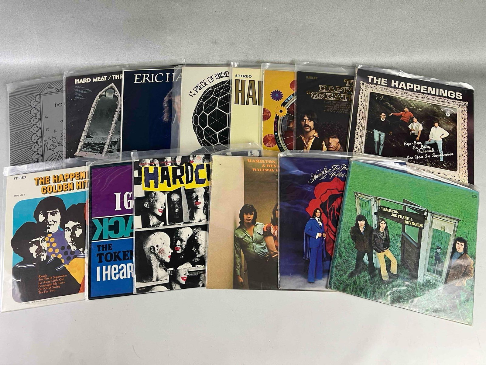 Lot Of Vinyl Albums Including The Happenings, Hard Choir, Hard Meat, And Eric Harding: Lot Of Vinyl Albums Including The Happenings, Hard Choir, Hard Meat, And Eric Harding.