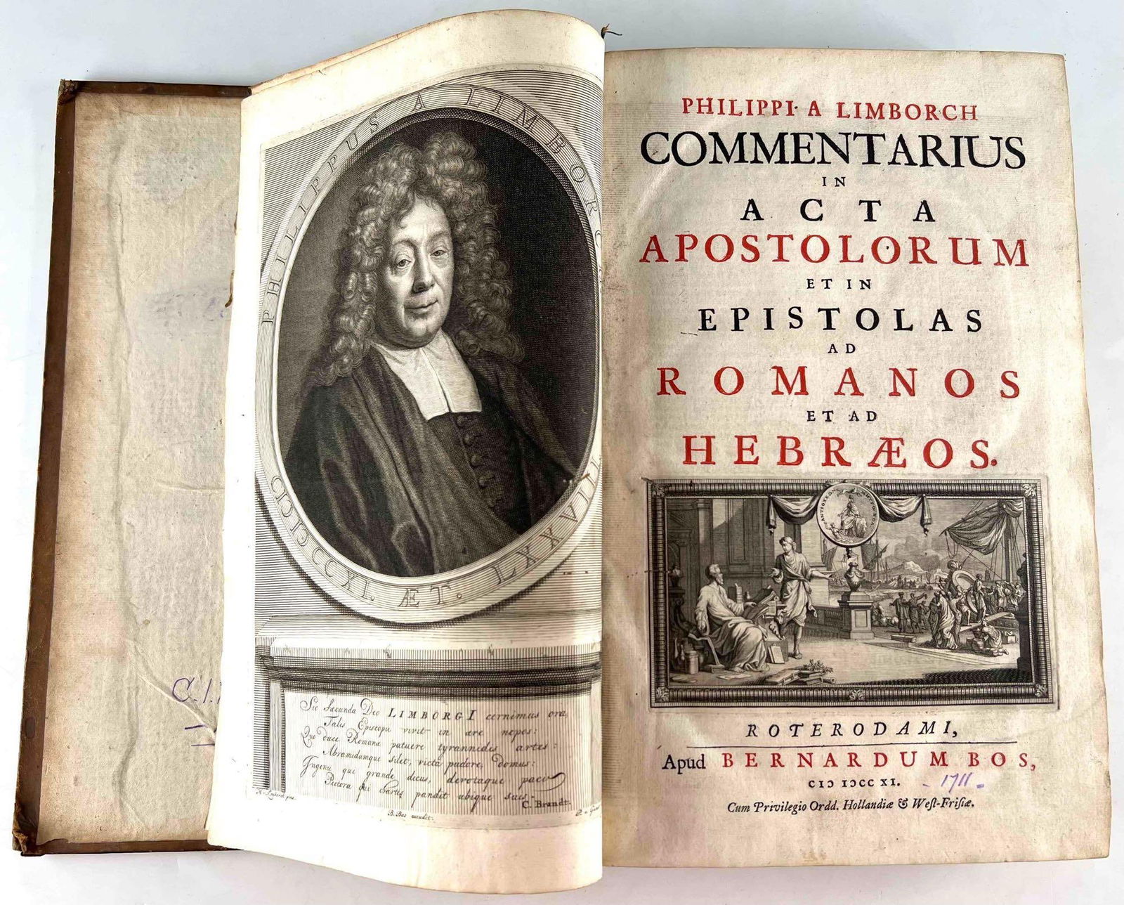 Philippi A Limborch Commentarius In Acta Apostolorum Et In Epistolas Ad Romanos Et Ad Hebraeos, C. (1 of 10)