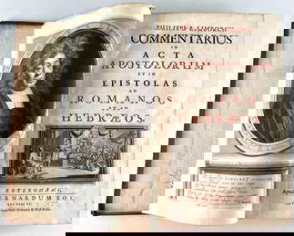 Philippi A Limborch Commentarius In Acta Apostolorum Et In Epistolas Ad Romanos Et Ad Hebraeos, C.